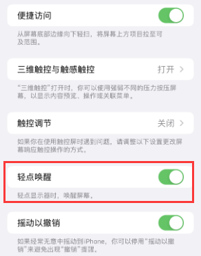 蓬溪苹果授权维修站分享iPhone轻点无法唤醒怎么办